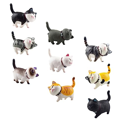 FONDOTIN 1 Satz Katze Miniatur Katzenfiguren Cutie Cats Sankastenspielsachen Modellkatzen Katzenzubehöhr Katzrnzubehör Katzenmodell Figur Kätzchenfiguren Wohnkultur PVC 9 Stücke FONDOTIN 1 Satz Katze Miniatur Katzenfiguren Cutie Cats Sankastenspielsachen Modellkatzen Katzenzubehöhr Katzrnzubehör Katzenmodell Figur Kätzchenfiguren Wohnkultur PVC 9 Stücke von FONDOTIN