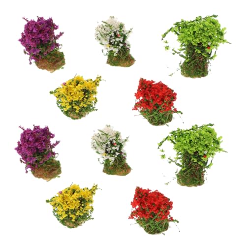 FONDOTIN 10 Stück Teiliges Resin Blumenbüschel Statische Grasbüschel für Modellbau Miniatur Sandtisch Deko Wetterbeständig Farblich Gemischt für Dioramen und Architekturmodelle FONDOTIN 10 Stück Teiliges Resin Blumenbüschel Statische Grasbüschel für Modellbau Miniatur Sandtisch Deko Wetterbeständig Farblich Gemischt für Dioramen und Architekturmodelle von FONDOTIN