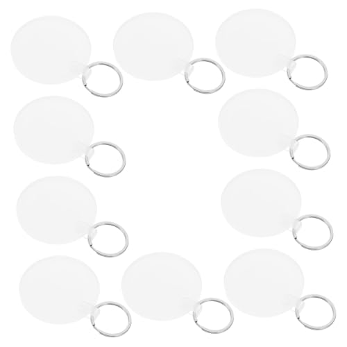 FONDOTIN 10 Stück Teiliges Runde Acryl-schlüsselanhänger Sublimation Blanks Doppelseitig für Hitzeübertragung DIY Basteln Robust Langlebig für Foto-druck Personalisierte Schlüsselringe FONDOTIN 10 Stück Teiliges Runde Acryl-schlüsselanhänger Sublimation Blanks Doppelseitig für Hitzeübertragung DIY Basteln Robust Langlebig für Foto-druck Personalisierte Schlüsselringe von FONDOTIN