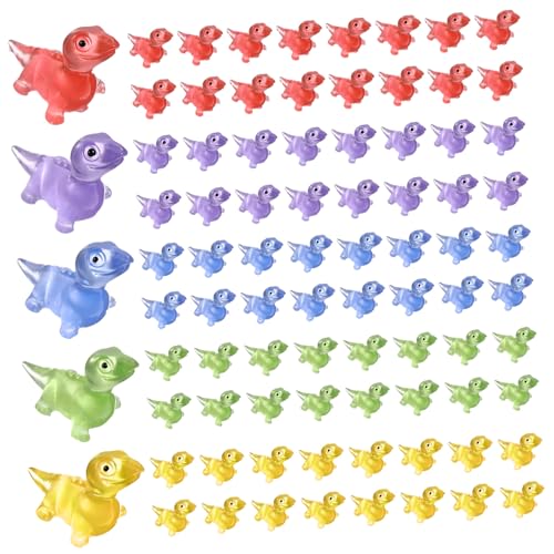 FONDOTIN 100 Stück Im Dunkeln Leuchtende Eidechsenspielzeuge Leuchtende Tierspielzeuge Mini Eidechsen Winzige Eidechsenfiguren Tierfiguren Gartenfiguren Niedliche Figuren von FONDOTIN