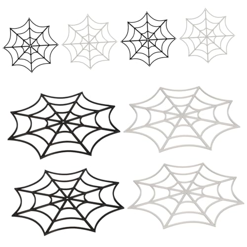 FONDOTIN 12 Stück Teiliges Halloween Spinnennetz Realistische Dekorative Spinnweben in Schwarz und Weiß Große Gruselige Deko für Party Bühnenauftritte und Halloween Streich FONDOTIN 12 Stück Teiliges Halloween Spinnennetz Realistische Dekorative Spinnweben in Schwarz und Weiß Große Gruselige Deko für Party Bühnenauftritte und Halloween Streich von FONDOTIN