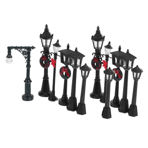 FONDOTIN 12Stücke Mini Straßenlaternen für Puppenhäuser Langlebige Lampen für Realistische Vielseitiges Zubehör für Modelleisenbahnen und Mini Puppenhäuser FONDOTIN 12Stücke Mini Straßenlaternen für Puppenhäuser Langlebige Lampen für Realistische Vielseitiges Zubehör für Modelleisenbahnen und Mini Puppenhäuser von FONDOTIN