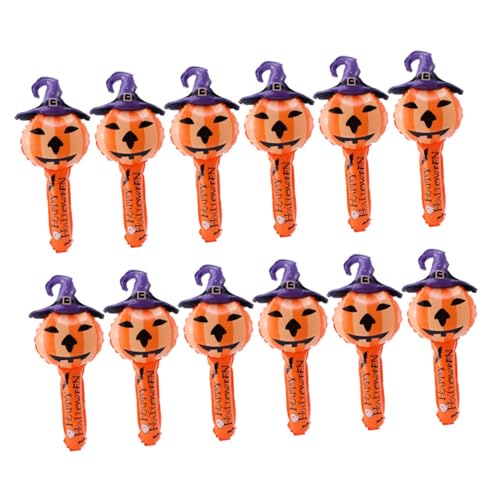 FONDOTIN 12Stücke Teiliges Halloween Kürbis Witch Stab Für Party Dekoration Orange Lila Wiederverwendbar DIY Lustiges Design Für Gruselige von FONDOTIN