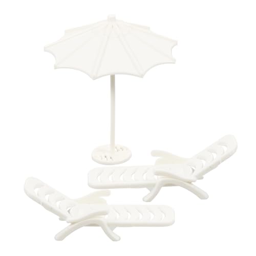 FONDOTIN 1Satz Strandstuhl Mit Miniaturmöbel Für Mikrolandschaften Puppenhaus Dekoration Langlebig Und Sicher Für Strand Themen Dekorationen von FONDOTIN