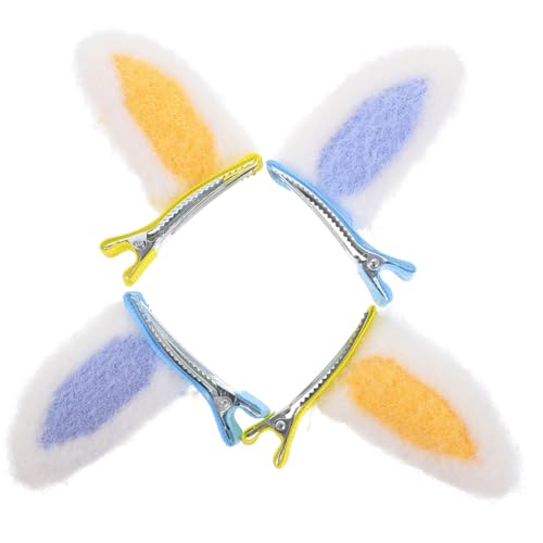 FONDOTIN 2 Paare Hasenohren Haarspangen für Mädchen Plüsch Haarschmuck mit Weichen Bunny Ohren Niedliche Haarclips aus Legierung und Plüsch Geeignet für Festliche Anlässe FONDOTIN 2 Paare Hasenohren Haarspangen für Mädchen Plüsch Haarschmuck mit Weichen Bunny Ohren Niedliche Haarclips aus Legierung und Plüsch Geeignet für Festliche Anlässe von FONDOTIN