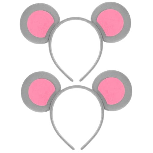 FONDOTIN 2 Stck. Teiliges Mausohren Haarband Leichtes Süßes Stirnband mit Tierohren für Mädchen Karneval Maskenball und Cosplay Party Einfach zu Tragen und Vielseitig Einsetzbar FONDOTIN 2 Stck. Teiliges Mausohren Haarband Leichtes Süßes Stirnband mit Tierohren für Mädchen Karneval Maskenball und Cosplay Party Einfach zu Tragen und Vielseitig Einsetzbar von FONDOTIN