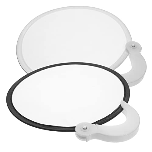 FONDOTIN 2 Stück Faltbarer Handfächer Cartoon Rund Tragbar Sommer Fächer für Hochzeit Party Outdoor Kühlung von FONDOTIN