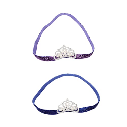 FONDOTIN 2 Stück Kindergeburtstagskrone Elastisches Stirnband mit Funkelndem Perlen dekor Leichte Bequeme Haarschmuck für Mädchen Festliche Kopfbedeckung für Babyfotografie und Party FONDOTIN 2 Stück Kindergeburtstagskrone Elastisches Stirnband mit Funkelndem Perlen dekor Leichte Bequeme Haarschmuck für Mädchen Festliche Kopfbedeckung für Babyfotografie und Party von FONDOTIN