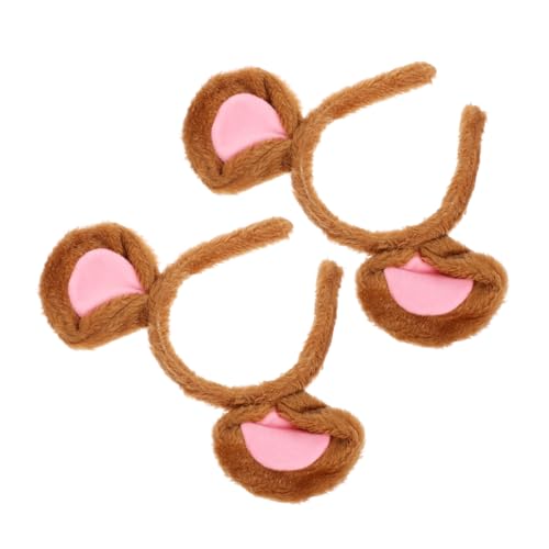 FONDOTIN 2 Stück Mausohren Haarreifen Halloween Kostümaccessoire Plüsch Tierohren Headband für Damen Cosplay Bühnenauftritte Party Zubehör FONDOTIN 2 Stück Mausohren Haarreifen Halloween Kostümaccessoire Plüsch Tierohren Headband für Damen Cosplay Bühnenauftritte Party Zubehör von FONDOTIN