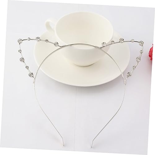FONDOTIN 2 Stück Rhinestone Katzenohren Haarreif Teiliges Gold Silber Party Kopfschmuck Damen Glitzer Stirnband für Karneval Hochzeit Alltag FONDOTIN 2 Stück Rhinestone Katzenohren Haarreif Teiliges Gold Silber Party Kopfschmuck Damen Glitzer Stirnband für Karneval Hochzeit Alltag von FONDOTIN