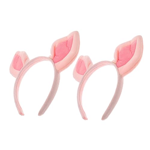 FONDOTIN 2 Stück Süßes Pig Headband aus Weichem Komfortabler Haarreif mit Rosa Ferkel Ohren für Cosplay Partys und Kopfbedeckung für Teenager und Erwachsene FONDOTIN 2 Stück Süßes Pig Headband aus Weichem Komfortabler Haarreif mit Rosa Ferkel Ohren für Cosplay Partys und Kopfbedeckung für Teenager und Erwachsene von FONDOTIN