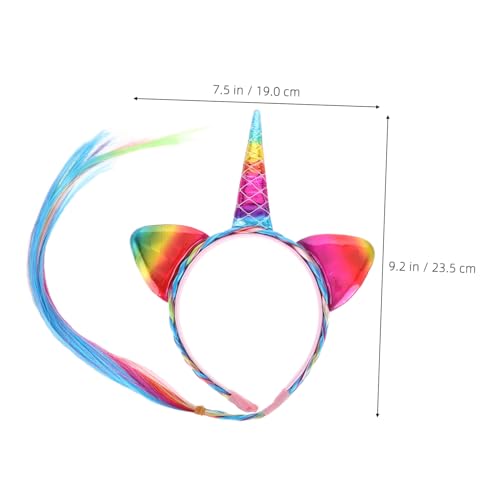 FONDOTIN 2 Stück Teiliges Einhorn Haarreif mit Künstlichem Bequem und Sicher Buntes Einhorn design für Mädchen als Partyzubehör für Halloween Geburtstag und Kostümfeiern FONDOTIN 2 Stück Teiliges Einhorn Haarreif mit Künstlichem Bequem und Sicher Buntes Einhorn design für Mädchen als Partyzubehör für Halloween Geburtstag und Kostümfeiern von FONDOTIN