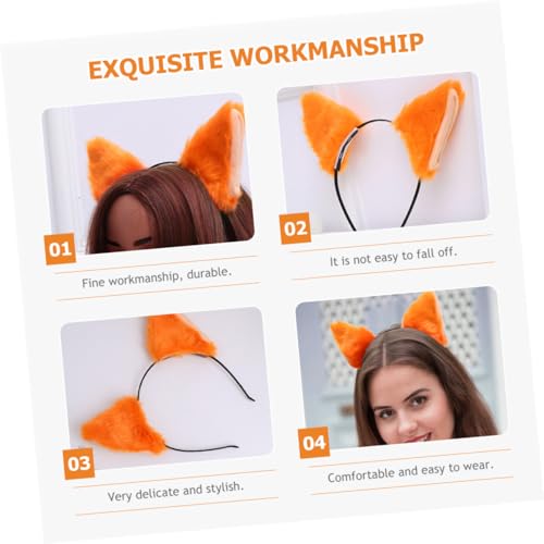 FONDOTIN 2 Stück Teiliges Katzenohren Haarreif Plüsch Tierohren Stirnband Weich Leicht für Erwachsene Halloween Kostüm Party Karneval Cosplay Zubehör FONDOTIN 2 Stück Teiliges Katzenohren Haarreif Plüsch Tierohren Stirnband Weich Leicht für Erwachsene Halloween Kostüm Party Karneval Cosplay Zubehör von FONDOTIN