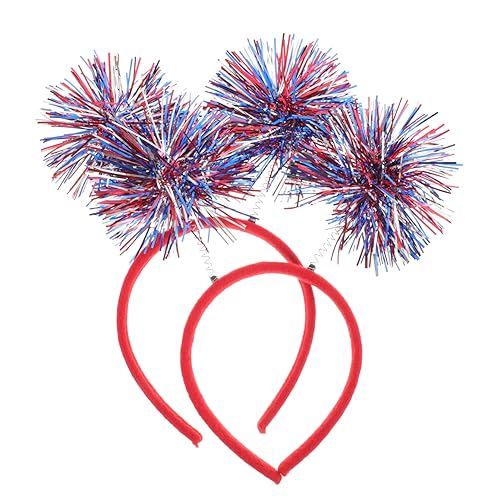 FONDOTIN 2 Stück Unabhängigkeitstag Haarreifen Patriotisches Festival Stirnband für Feiern Cosplay und Erinnerungsfotos Dekoratives Kopfschmuck Accessoire aus Langlebigem von FONDOTIN