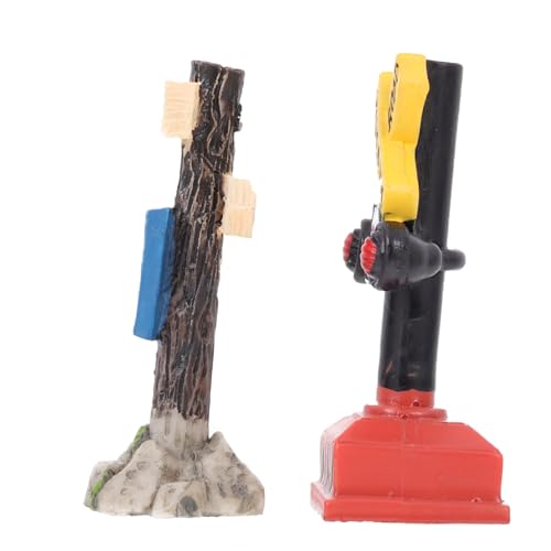 FONDOTIN 2 Stück Wegweisermodell aus Harz Mikrolandschaftszeichen Dekoration Aquarienschmuck groß Fisch LED Miniatur-Landschaftsdekor kleine Ampelverzierung FONDOTIN 2 Stück Wegweisermodell aus Harz Mikrolandschaftszeichen Dekoration Aquarienschmuck groß Fisch LED Miniatur-Landschaftsdekor kleine Ampelverzierung von FONDOTIN