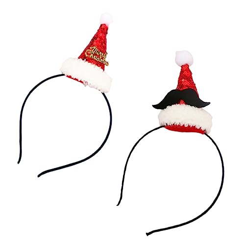 FONDOTIN 2 Stück Weihnachts Haarreifen mit Glitzer Hut Design Einzigartiges Haaraccessoire für Erwachsene für Festlichkeiten und Besondere Anlässe FONDOTIN 2 Stück Weihnachts Haarreifen mit Glitzer Hut Design Einzigartiges Haaraccessoire für Erwachsene für Festlichkeiten und Besondere Anlässe von FONDOTIN