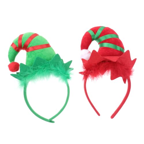FONDOTIN 2 Weihnachtliche Haarreifen mit Roten und Grünen Geweihen Leichte und Bequeme und Damen Accessoires für Festliche Partys und Karneval Teiliges FONDOTIN 2 Weihnachtliche Haarreifen mit Roten und Grünen Geweihen Leichte und Bequeme und Damen Accessoires für Festliche Partys und Karneval Teiliges von FONDOTIN