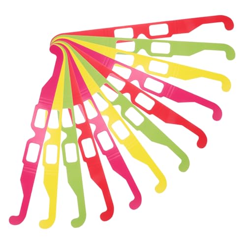 FONDOTIN 20 Stück Teiliges Pappbrillen mit Herz-Optik Leichte und Bequeme Diffractionsbrillen für Partys Musikfestivals und Lichtshows Bunte Regenbogen-Optiken zum Teilen in Gruppen FONDOTIN 20 Stück Teiliges Pappbrillen mit Herz-Optik Leichte und Bequeme Diffractionsbrillen für Partys Musikfestivals und Lichtshows Bunte Regenbogen-Optiken zum Teilen in Gruppen von FONDOTIN