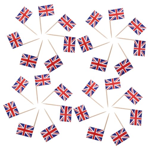 FONDOTIN 200 Stück Zahnstocher-kucheneinsatz Cupcake-flags Danke Cupcake Topper Backen Mini Aufdecken Einsätze Stöcke Kuchendeckel Blau Mit Junge Union Cupcake-flagge Jack Für Hölzern FONDOTIN 200 Stück Zahnstocher-kucheneinsatz Cupcake-flags Danke Cupcake Topper Backen Mini Aufdecken Einsätze Stöcke Kuchendeckel Blau Mit Junge Union Cupcake-flagge Jack Für Hölzern von FONDOTIN