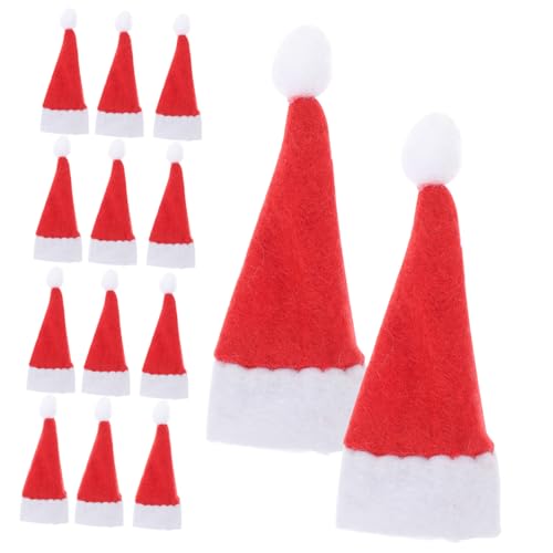 FONDOTIN 24 Stck. Mini Weihnachtsmützen aus Weichem Filz Kleine DIY Hüte für Lutscher und Weihnachtsdeko Vielseitige Mini Hüte für Party Basteln und Festliche Tischdekoration FONDOTIN 24 Stck. Mini Weihnachtsmützen aus Weichem Filz Kleine DIY Hüte für Lutscher und Weihnachtsdeko Vielseitige Mini Hüte für Party Basteln und Festliche Tischdekoration von FONDOTIN