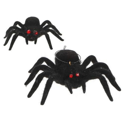 FONDOTIN 2Stücke Gruselige Spinnen Für Halloween Realistische Dekoration Für Innen Und Außen Und Große Spinnen Requisiten Für Partytricks Und Festivaldeko FONDOTIN 2Stücke Gruselige Spinnen Für Halloween Realistische Dekoration Für Innen Und Außen Und Große Spinnen Requisiten Für Partytricks Und Festivaldeko von FONDOTIN