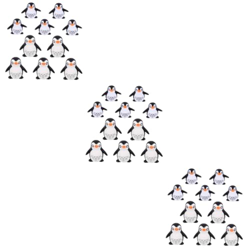 FONDOTIN 3 Sätze Pinguin -ornamentsspielzeug Pinguin Figuren Für Kleine Pinguine Pinguinfiguren Pinguin- Penguin Basteldekoration Desktop Kunstharz 10 Stück * 3 von FONDOTIN