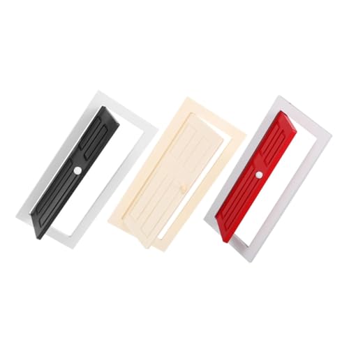 FONDOTIN 3 Stück Maßstab Miniatur Möbel Rechteckige Holztüren in Natur Rot und Schwarz DIY Puppenhaus Zubehör für Sammler und Bastler FONDOTIN 3 Stück Maßstab Miniatur Möbel Rechteckige Holztüren in Natur Rot und Schwarz DIY Puppenhaus Zubehör für Sammler und Bastler von FONDOTIN
