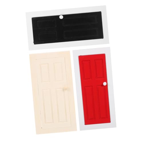 FONDOTIN 3 Stück Maßstab Puppenhausmöbel Rechteckige DIY Miniatur Holztüren Natürliche Farben Einfache Dekorative Miniaturen für Sammler und Bastelprojekte FONDOTIN 3 Stück Maßstab Puppenhausmöbel Rechteckige DIY Miniatur Holztüren Natürliche Farben Einfache Dekorative Miniaturen für Sammler und Bastelprojekte von FONDOTIN