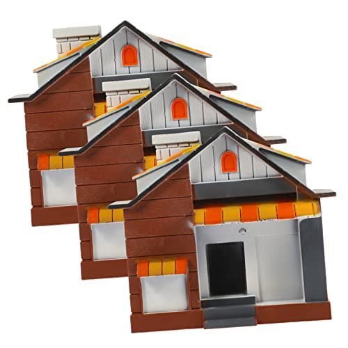 FONDOTIN 3 Stück Mini-Hausverzierung LED Miniaturhauszubehör Bausatz Willkommen Mini-Laden Miniature House sandbleche laufstall Toy kreatives kunststoffdekor Mini-Ornament Plastik von FONDOTIN