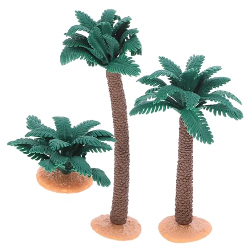 FONDOTIN 3 Stück Teiliges Miniatur Pflanzenmodell Künstliche Bäume und Gras für Diorama Landschaftsdeko für Tisch und Mini von FONDOTIN