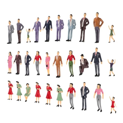 FONDOTIN 30 Stück Sandtisch-Charaktermodell Modellbau Personen Architektur Modellfiguren Menschen Figuren Figuren Miniatur-Puppenhausmenschen Modelszene ABS-Kunststoff FONDOTIN 30 Stück Sandtisch-Charaktermodell Modellbau Personen Architektur Modellfiguren Menschen Figuren Figuren Miniatur-Puppenhausmenschen Modelszene ABS-Kunststoff von FONDOTIN