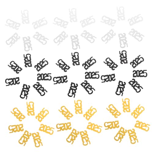 FONDOTIN 3er Pack Neujahrs Konfetti Schwarz Gold Silber Tischdeko Glänzend für Silvester Party Graduation Deko Abschlussfeier Klasse Streudeko Festlich Multipack FONDOTIN 3er Pack Neujahrs Konfetti Schwarz Gold Silber Tischdeko Glänzend für Silvester Party Graduation Deko Abschlussfeier Klasse Streudeko Festlich Multipack von FONDOTIN