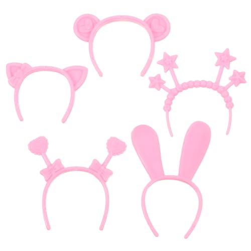 FONDOTIN 4 Satz Spielzeugpuppe Bärenzubehör Kostüm Fiona-Ohren Und Krone Ogerohren Prinzessin Gastgeschenke Kronen-gastgeschenke Antennen-Stirnband Für Kleinkinder Tigerohren Plastik Rosa FONDOTIN 4 Satz Spielzeugpuppe Bärenzubehör Kostüm Fiona-Ohren Und Krone Ogerohren Prinzessin Gastgeschenke Kronen-gastgeschenke Antennen-Stirnband Für Kleinkinder Tigerohren Plastik Rosa von FONDOTIN