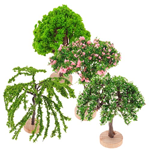 FONDOTIN 4 Stück Miniaturbaum Modell Kunststoff Landschaftsbäume für Sandtisch Dekoration DIY Bonsai Zubehör für Mikrolandschaften und Gartenarrangements FONDOTIN 4 Stück Miniaturbaum Modell Kunststoff Landschaftsbäume für Sandtisch Dekoration DIY Bonsai Zubehör für Mikrolandschaften und Gartenarrangements von FONDOTIN