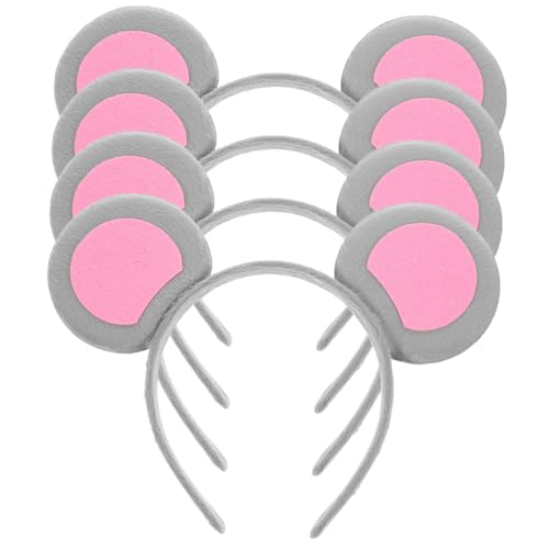FONDOTIN 4 Stück Teiliges Mouse Ears Stirnband Cosplay Haarreifen mit Mausohren für Damen Halloween Kostüm Zubehör Leichte Formstabile Tierohren Party Festival Accessoire FONDOTIN 4 Stück Teiliges Mouse Ears Stirnband Cosplay Haarreifen mit Mausohren für Damen Halloween Kostüm Zubehör Leichte Formstabile Tierohren Party Festival Accessoire von FONDOTIN