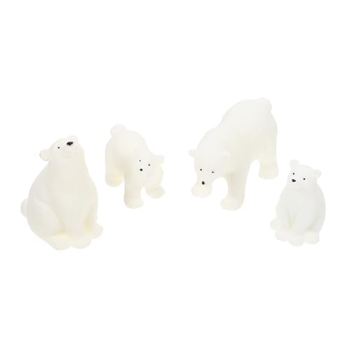 FONDOTIN 4 Stück Teiliges Polar Bear Modellset aus Hochwertigem Resin Realistische Tierfiguren für Lernspielzeug Dekorative Mikrolandschaft Deko Fördert Farb Vorstellungsvermögen FONDOTIN 4 Stück Teiliges Polar Bear Modellset aus Hochwertigem Resin Realistische Tierfiguren für Lernspielzeug Dekorative Mikrolandschaft Deko Fördert Farb Vorstellungsvermögen von FONDOTIN