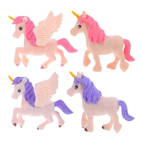 FONDOTIN 4Stücke Teiliges Mini Figuren Dekorative Miniaturtiere für Garten und Bonsai Langlebigem Material für Freunde Verschiedenen Designs von FONDOTIN