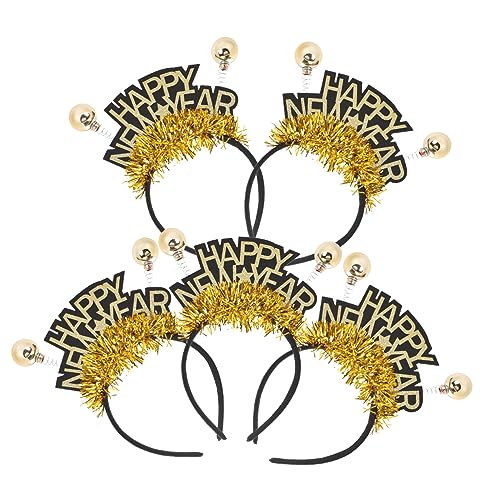 FONDOTIN 5 Stück Neujahrs Stirnbänder Tragbare Haaraccessoires für Frühlingsfest Feiern Lustige Kopfbedeckung für Erwachsene für Neujahrsfotos und Partys FONDOTIN 5 Stück Neujahrs Stirnbänder Tragbare Haaraccessoires für Frühlingsfest Feiern Lustige Kopfbedeckung für Erwachsene für Neujahrsfotos und Partys von FONDOTIN
