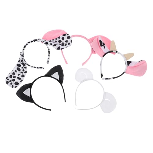 FONDOTIN 5 Stück Teiliges Plüsch Tiere Haarreifen mit Niedlichen Tierohren Chic Cosplay Haarreifen für Mädchen Vielseitige Bühnendeko und Party kostümzubehör für Fasching Mottoparty FONDOTIN 5 Stück Teiliges Plüsch Tiere Haarreifen mit Niedlichen Tierohren Chic Cosplay Haarreifen für Mädchen Vielseitige Bühnendeko und Party kostümzubehör für Fasching Mottoparty von FONDOTIN