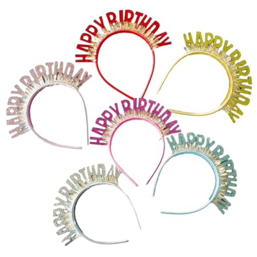 FONDOTIN 6 Stück Glitzer Stirnbänder für Geburtstagspartys Dekorative Haarschmuck für Kinderfeiern Komfortabler Sitz Farbenfrohe Fotorequisiten für Gruppenfeiern FONDOTIN 6 Stück Glitzer Stirnbänder für Geburtstagspartys Dekorative Haarschmuck für Kinderfeiern Komfortabler Sitz Farbenfrohe Fotorequisiten für Gruppenfeiern von FONDOTIN