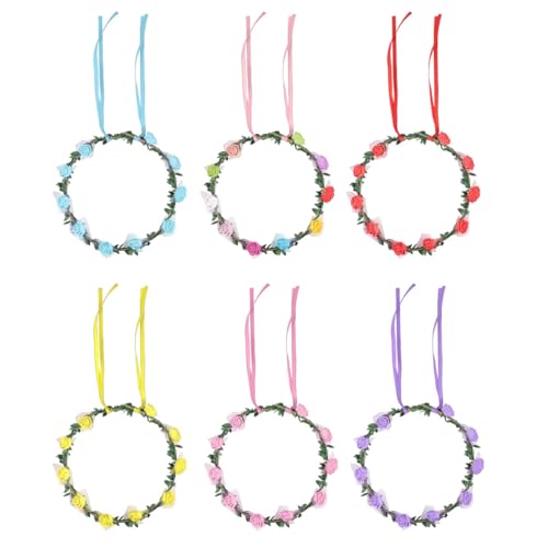 FONDOTIN 6 Stück LED Blumenkranz Haarreif mit Leuchtenden Mehrfarbigen Blüten für Frauen und Mädchen LED Lichter für Partys Hochzeiten Festivals und Kostüme FONDOTIN 6 Stück LED Blumenkranz Haarreif mit Leuchtenden Mehrfarbigen Blüten für Frauen und Mädchen LED Lichter für Partys Hochzeiten Festivals und Kostüme von FONDOTIN