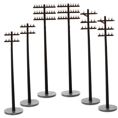 FONDOTIN 6 Stück Maßstab Abs Robust und Langlebig Kompakt für DIY Sandtisch Eisenbahnmodell Dekoration von FONDOTIN