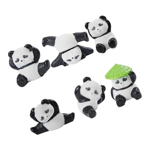 FONDOTIN 6 Stück Panda -dekorationen Panda Kuchen Topper Pandas Winzig Mini-panda Plüsch Lustig Tierfiguren Panda-figuren Panda-kuchendekorationen Zahlen Panda-gastgeschenke Harz FONDOTIN 6 Stück Panda -dekorationen Panda Kuchen Topper Pandas Winzig Mini-panda Plüsch Lustig Tierfiguren Panda-figuren Panda-kuchendekorationen Zahlen Panda-gastgeschenke Harz von FONDOTIN