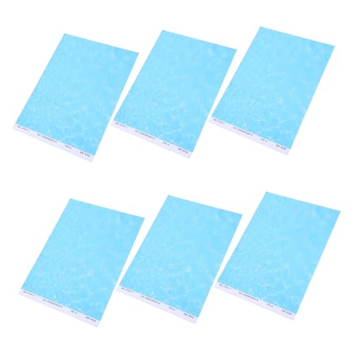 FONDOTIN 6 Stück Realistische Wasserwellen Sticker für Modellbau Langlebige Selbstklebende Wasserstrukturfolie für Miniaturlandschaften Puppenhaus DIY FONDOTIN 6 Stück Realistische Wasserwellen Sticker für Modellbau Langlebige Selbstklebende Wasserstrukturfolie für Miniaturlandschaften Puppenhaus DIY von FONDOTIN