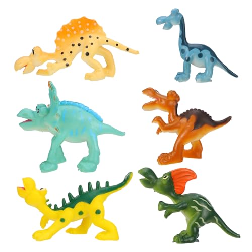 FONDOTIN 6 Stück Teiliges Dinosaurier Modellspielzeug aus Robustem Kunststoff Pädagogisches Tiermodell für Realistische Simulation Fördert Kreativität und Tiererkennung Lernspielzeug für FONDOTIN 6 Stück Teiliges Dinosaurier Modellspielzeug aus Robustem Kunststoff Pädagogisches Tiermodell für Realistische Simulation Fördert Kreativität und Tiererkennung Lernspielzeug für von FONDOTIN