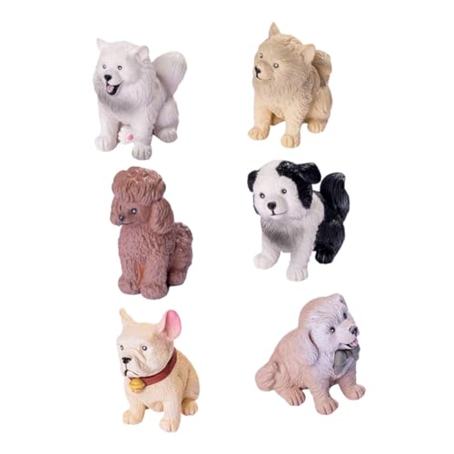 FONDOTIN 6 Stück Teiliges Realistische Große Hundefiguren Miniatur dekorationen zum Aufhängen und Aufstellen Niedliche DIY Haustier accessoires als Kuchen Cupcake topper für Geburtstag und FONDOTIN 6 Stück Teiliges Realistische Große Hundefiguren Miniatur dekorationen zum Aufhängen und Aufstellen Niedliche DIY Haustier accessoires als Kuchen Cupcake topper für Geburtstag und von FONDOTIN