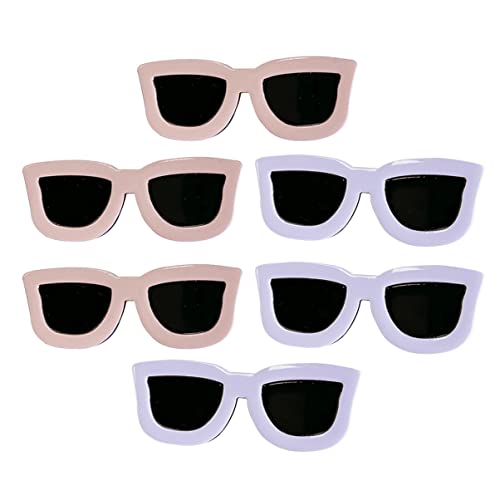 FONDOTIN 6Stücke Sonnenbrille Haarklammern Kreative Haarclips für Mädchen Lustige Haarnadeln Haaraccessoire für Partys und Besondere Anlässe von FONDOTIN