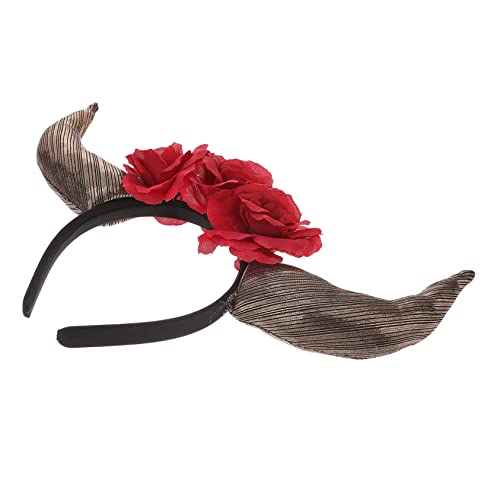 FONDOTIN Blumenkopfband mit Hörnern für Tag Toten Festliches Kostüm Accessoire für Cosplay und Partys und Sicheres Material für Verschiedene Anlässe FONDOTIN Blumenkopfband mit Hörnern für Tag Toten Festliches Kostüm Accessoire für Cosplay und Partys und Sicheres Material für Verschiedene Anlässe von FONDOTIN