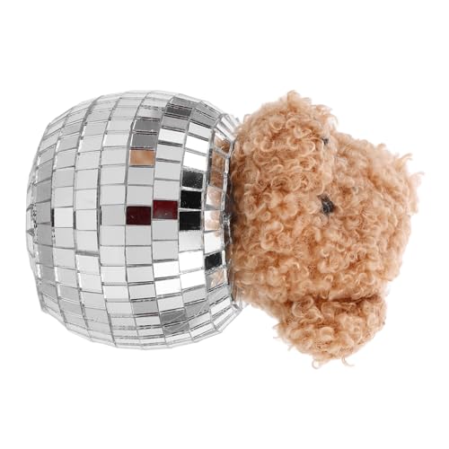 FONDOTIN Dekorativer Glas Disco Bär mit Spiegeloberfläche Leichte Handgefertigte Dekofigur mit Reflektierendem Glanz Stilvoller Spiegel Disco Ball in Bärenform für Schlafzimmer und Party FONDOTIN Dekorativer Glas Disco Bär mit Spiegeloberfläche Leichte Handgefertigte Dekofigur mit Reflektierendem Glanz Stilvoller Spiegel Disco Ball in Bärenform für Schlafzimmer und Party von FONDOTIN