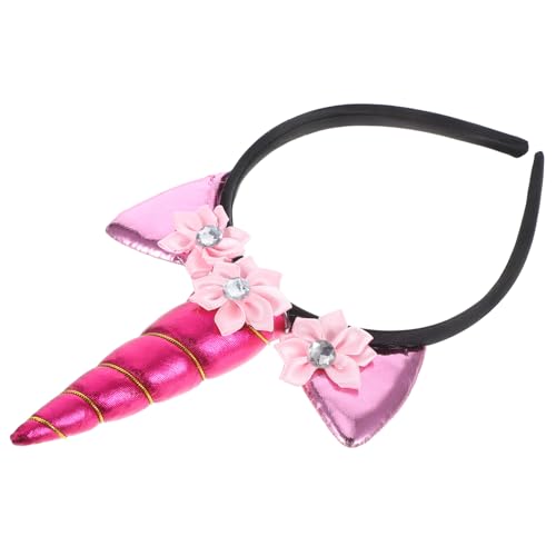 FONDOTIN Einhorn Haarreif mit Horn Blumen und Tierohren Niedlicher Haarschmuck für Mädchen Handgefertigt Geeignet für Karneval Geburtstagsfeier Kostümshow und Fotoshooting FONDOTIN Einhorn Haarreif mit Horn Blumen und Tierohren Niedlicher Haarschmuck für Mädchen Handgefertigt Geeignet für Karneval Geburtstagsfeier Kostümshow und Fotoshooting von FONDOTIN